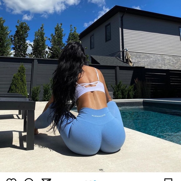 Alphalete Pants - Amplify Legging Wash Demin